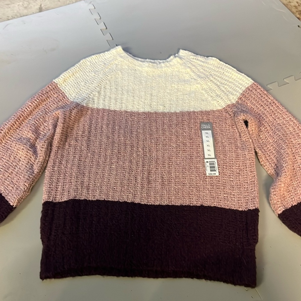 Pink falls creek sweater